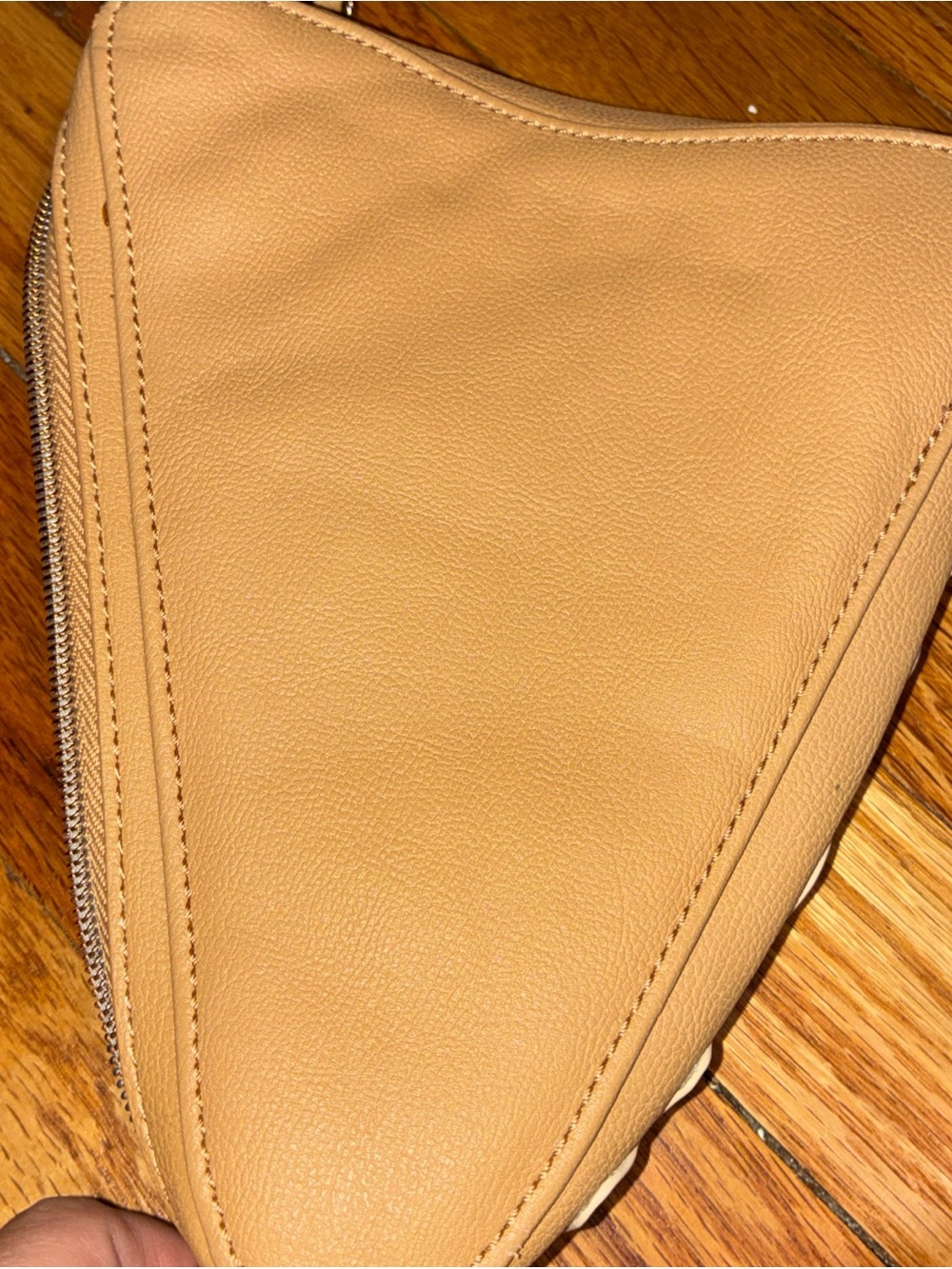 Betsey Johnson Red Glitter Pizza Slice Wristlet - Beige & Cream - Picture 5 of 9